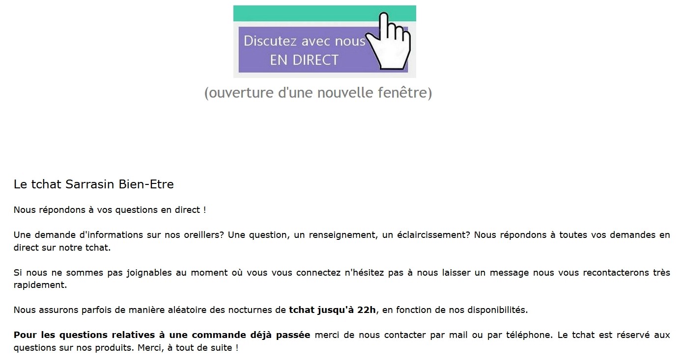 chat en direct sarrasin bien etre
