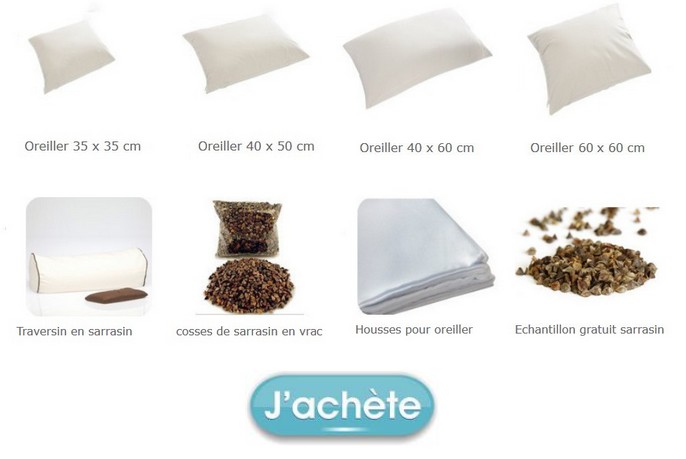 oreiller memoire de forme naturel