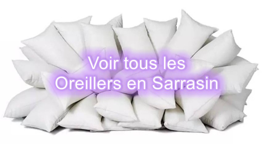tous les oreillers en sarrasin
